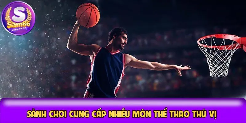 Sảnh chơi cung cấp nhiều môn thể thao thú vị